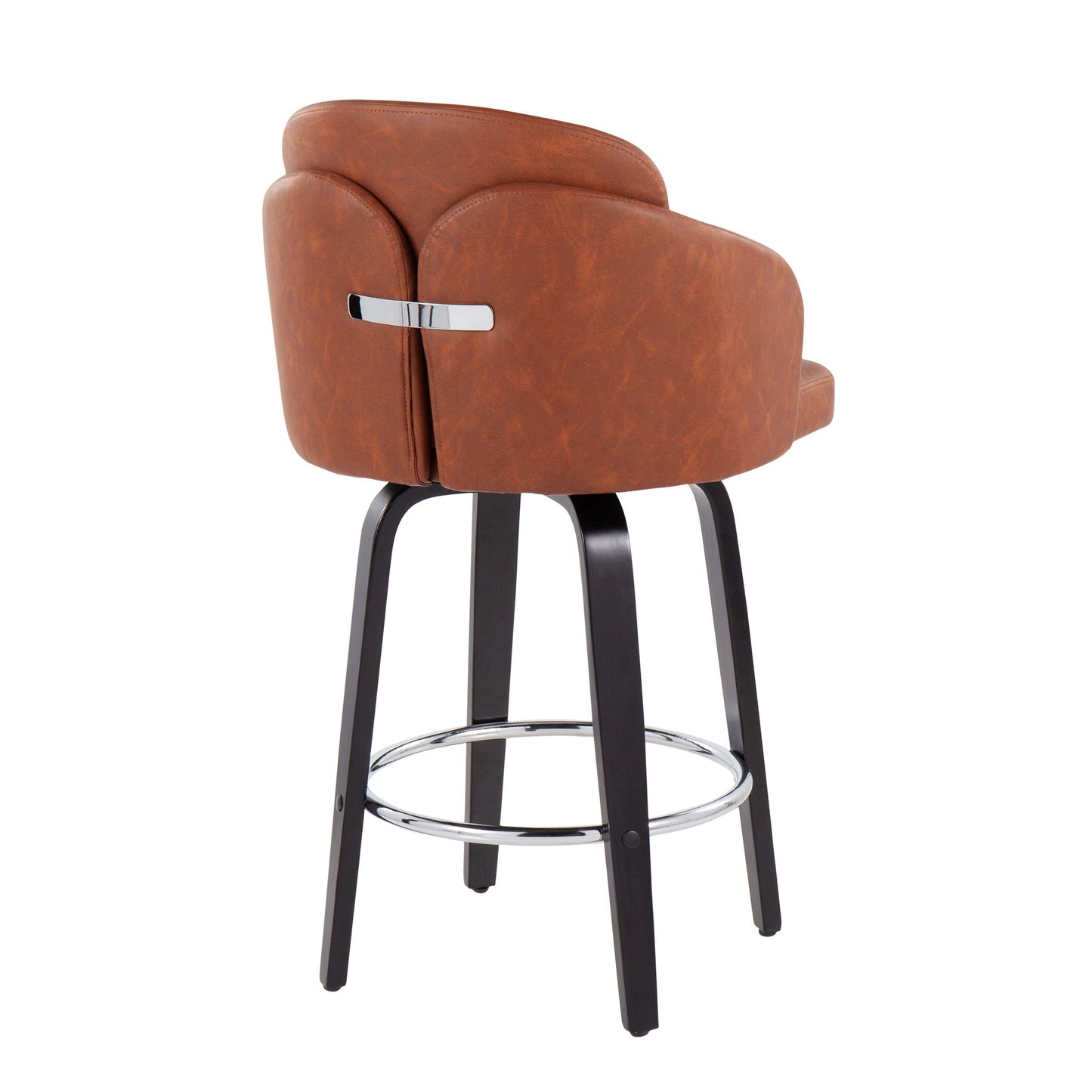 Dahlia - Contemporary Counter Stool Round Footrest (Set of 2) Lumi Source