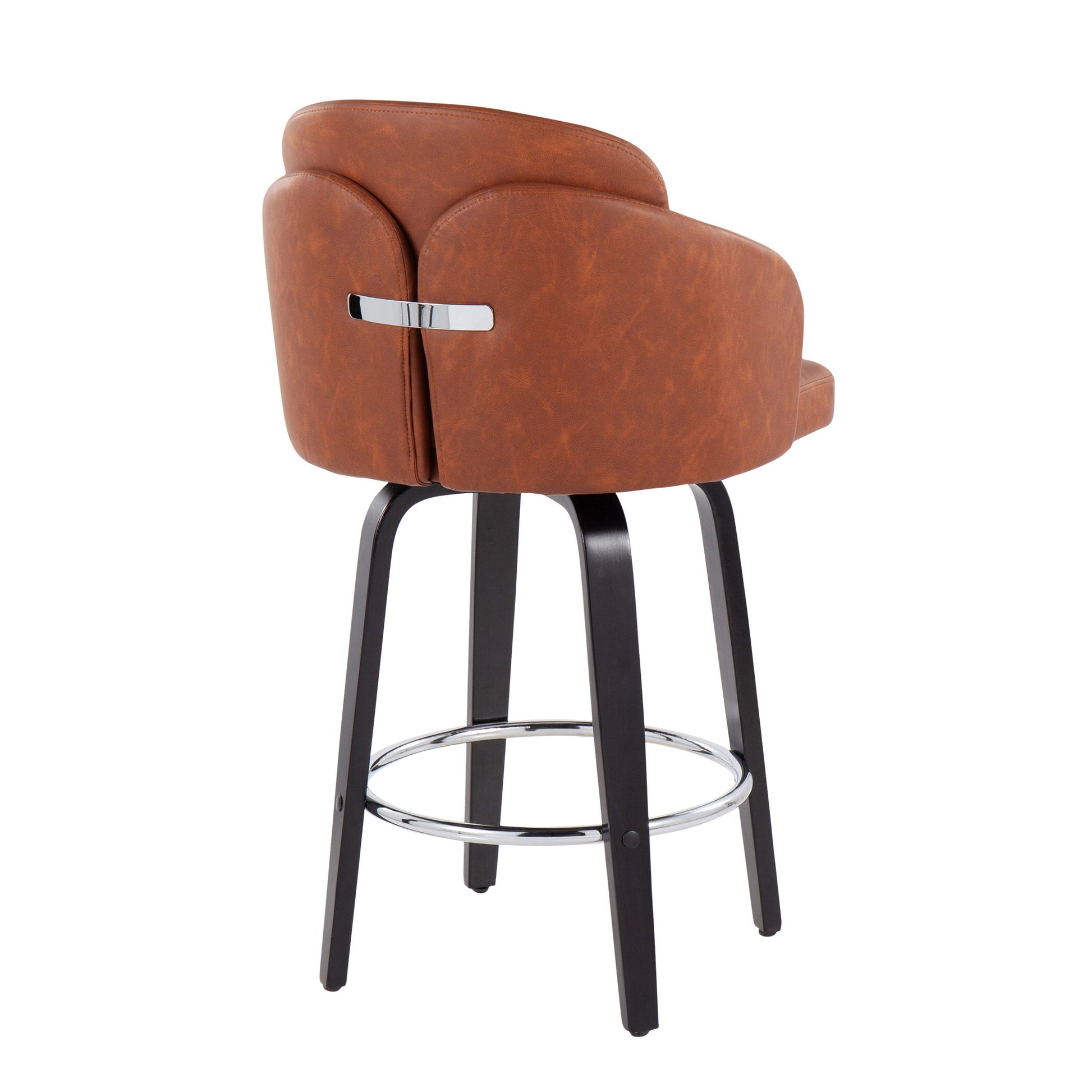Dahlia - Contemporary Counter Stool Round Footrest (Set of 2) Lumi Source