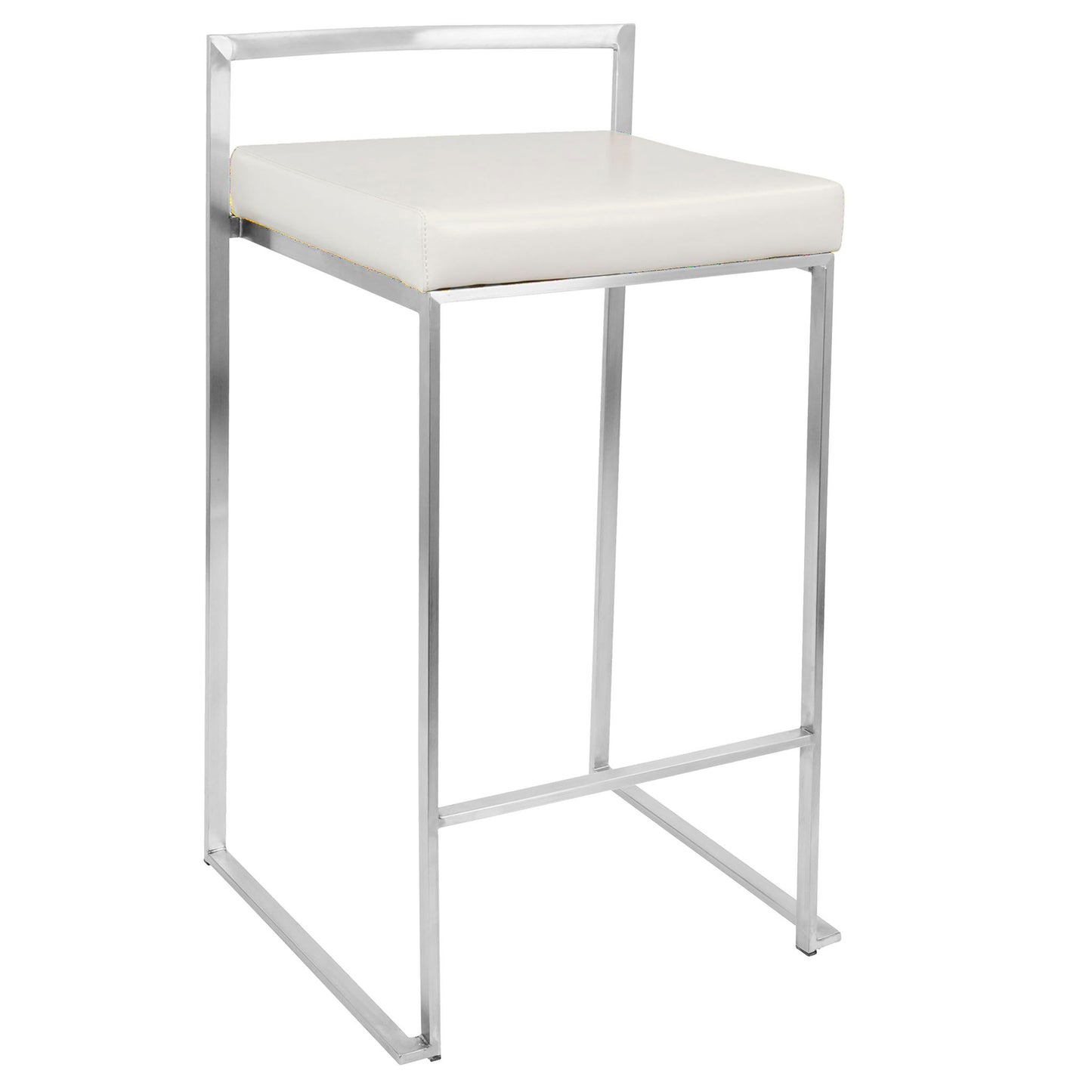 Fuji - Contemporary, Stackable Elegant Counter Stool (Set of 2) Lumi Source