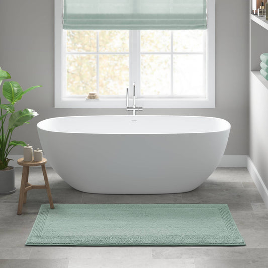 Splendor - 24" x 36" Tufted Reversible Bath Rug - Green Madison Park Signature