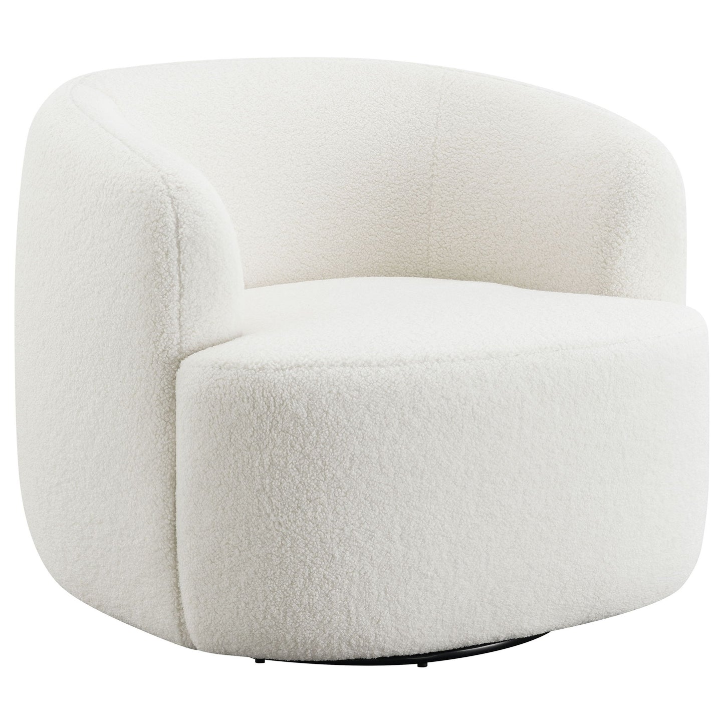 Denae - Upholstered Swivel Chair - Ivory Furniture Max