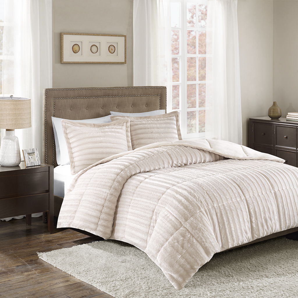 Duke - King Comforter Mini Set - Champagne