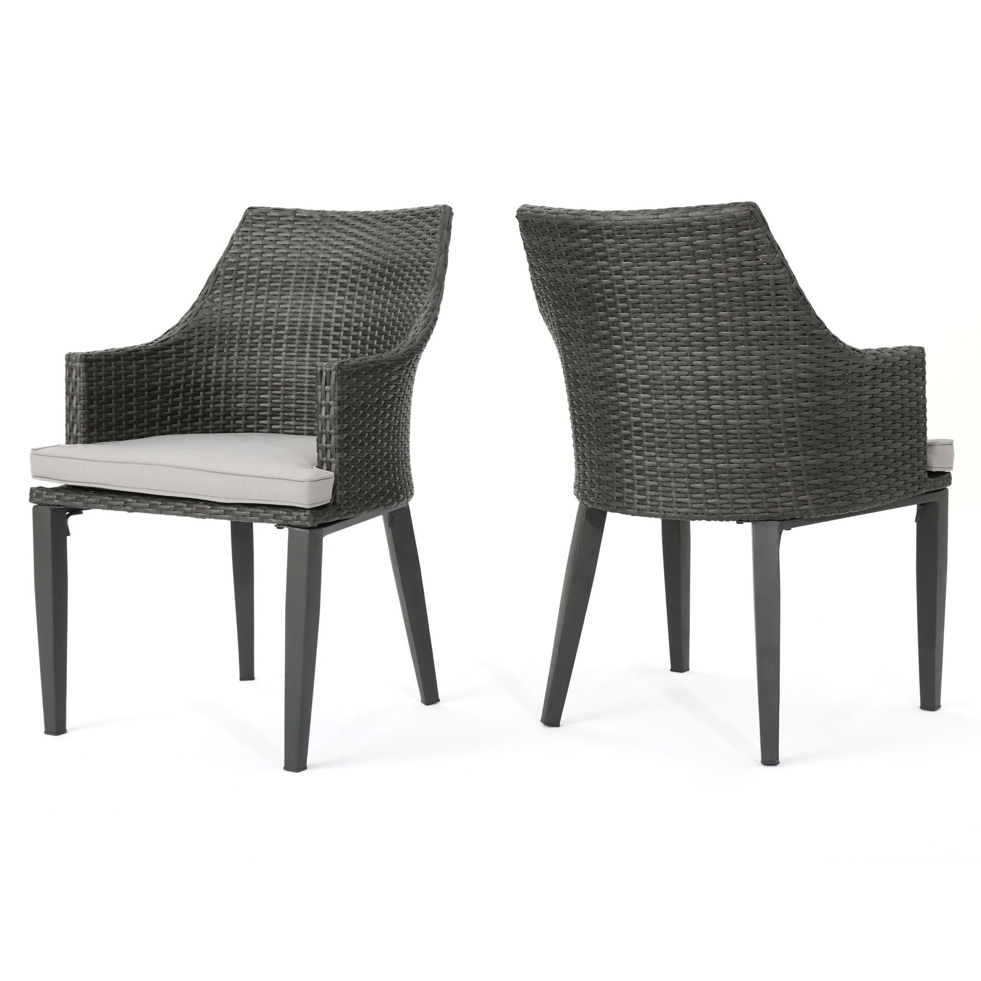 Hillhurst - Outdoor Chair Comfortable, Weather Resistant Cushion (Set of 2) Noble House