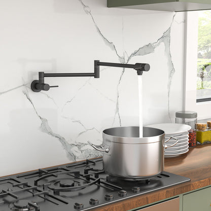 Modern Design Pot Filler Faucet Wall Mount Kitchen Sink, Folding Stretchable Daily Nest