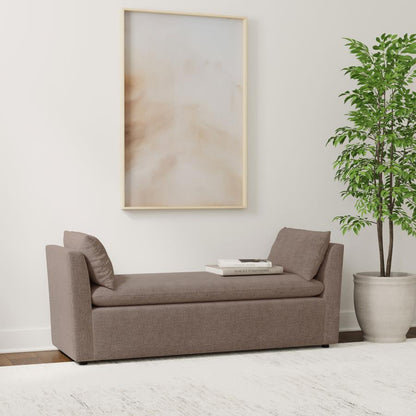 Robin - Upholstered Accent Bench With Armrests - Brown Coaster Fine Furniture