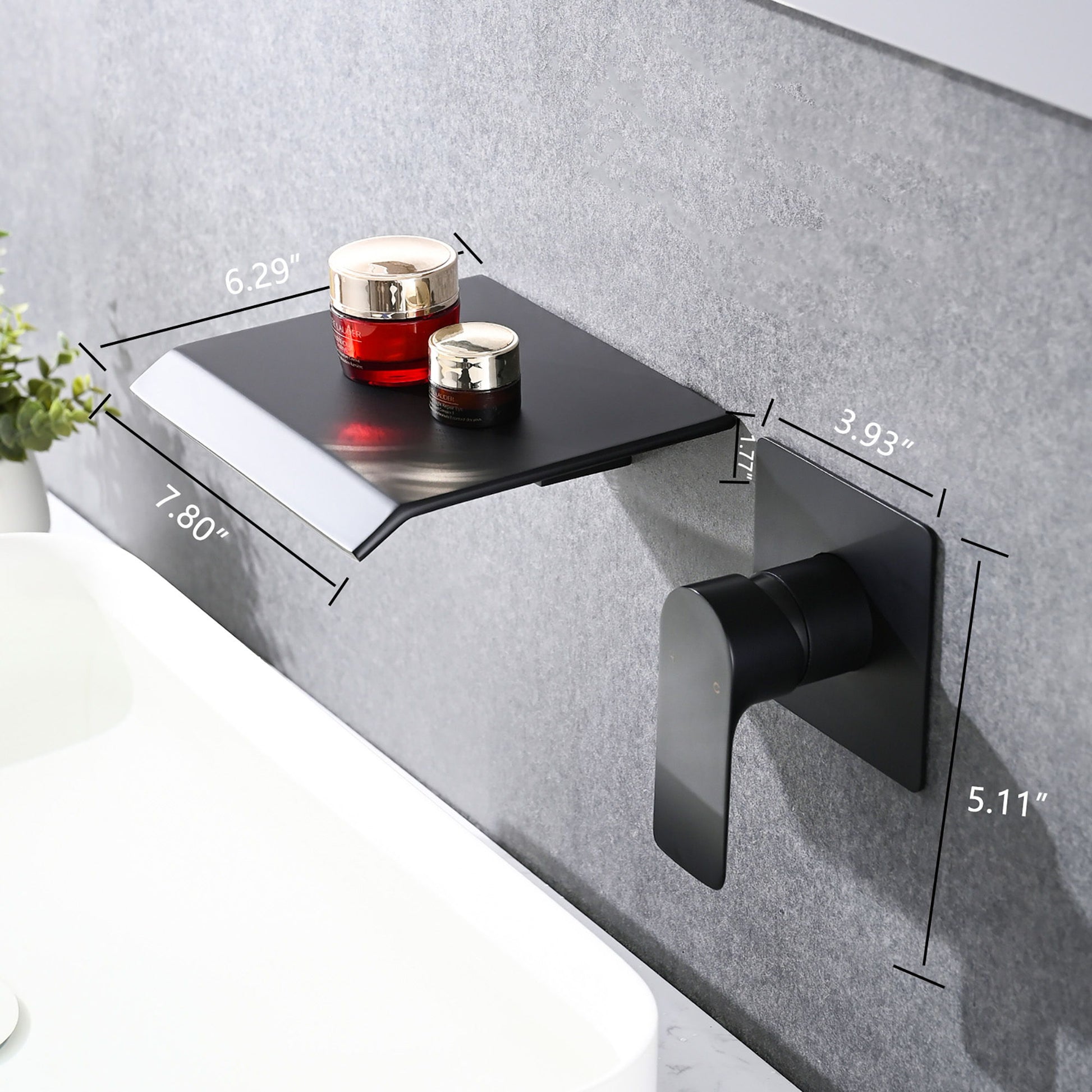 Wall Mount Bathtub Faucet With Waterfall Tub Spout And Single Handle Stainless Steel Daily Nest