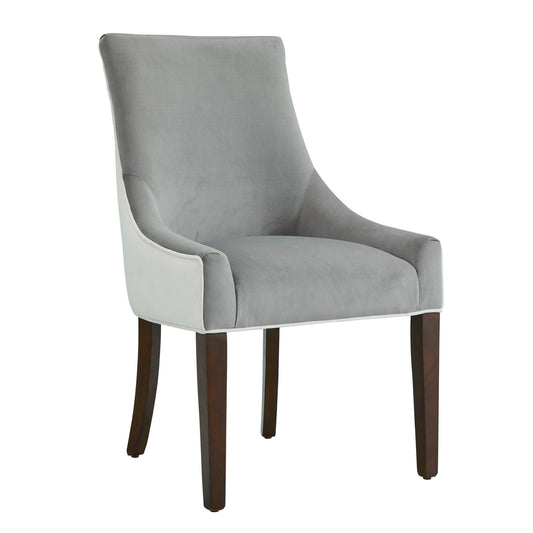 Jackson - Upholstered Dining Chair Elegant Design - Smoke / White Home Essentials