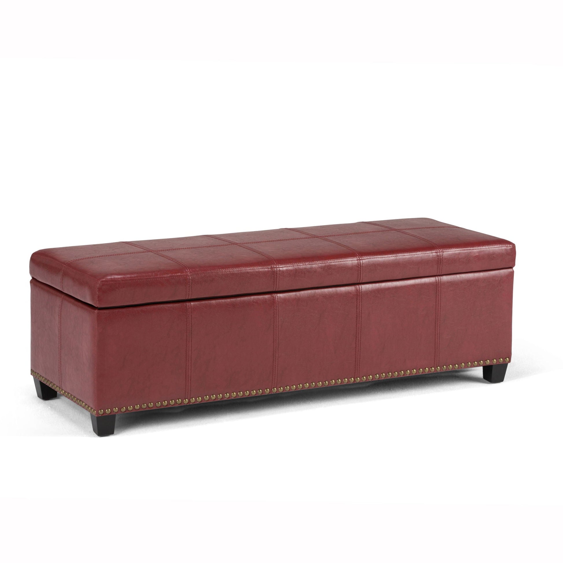 Kingsley - Upholstered Large Storage Ottoman Simpli-Home