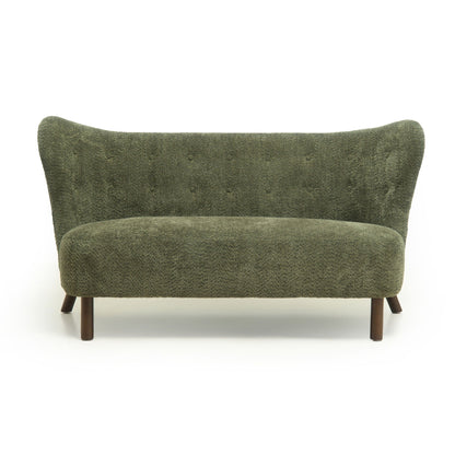 Nordic Chair Laid Back Loveseats With Curved Backres, No Armrests Home Essentials
