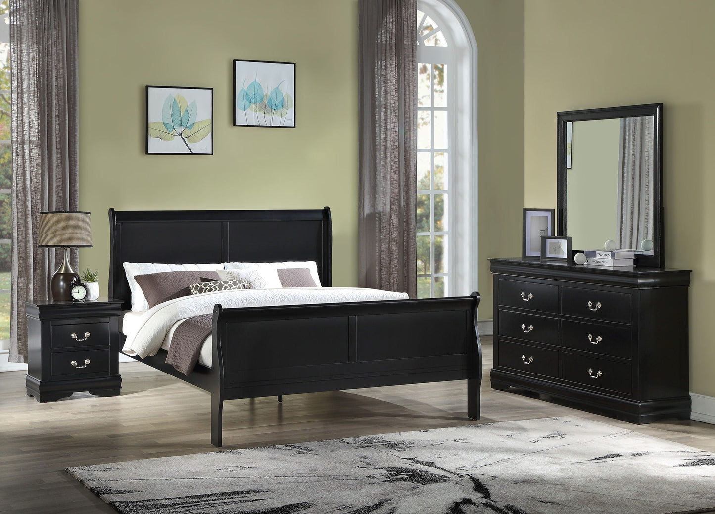 Louis Philip - Bedroom Set Crown Mark