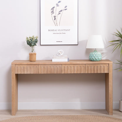 Modern Console Table With 4 Drawers, Entryway Table Home Essentials