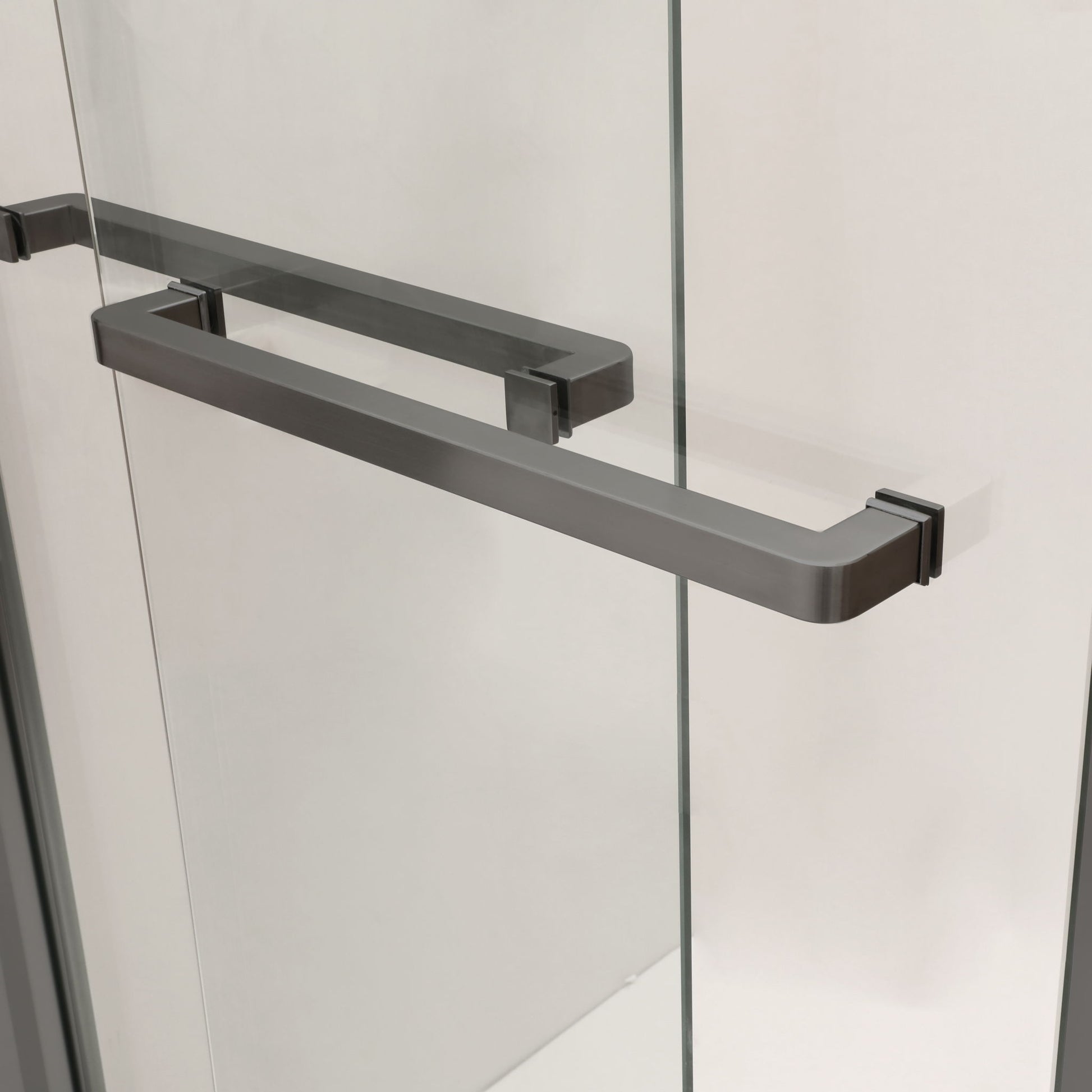 Modern Double Sliding Shower Enclosure, Tempered Glass Daily Nest