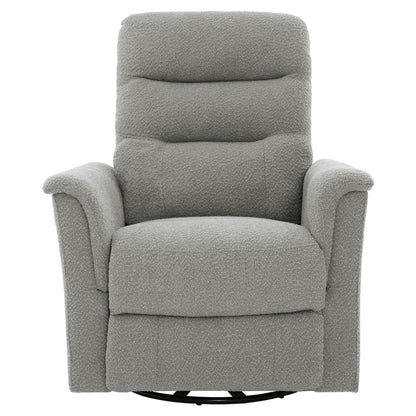 Manual Recliner Chair With 8 Point Massage And Swivel Function Noble House