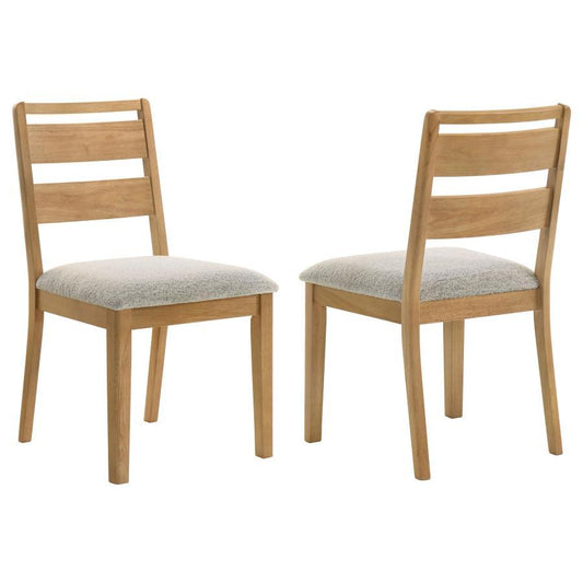 Duncan - Ladder Back Dining Side Chair (Set of 2) - Washed Oak Coaster Fine Furniture