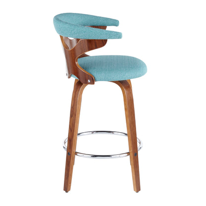 Gardenia - Mid Century Modern Counter Stool (Set of 2) Lumi Source