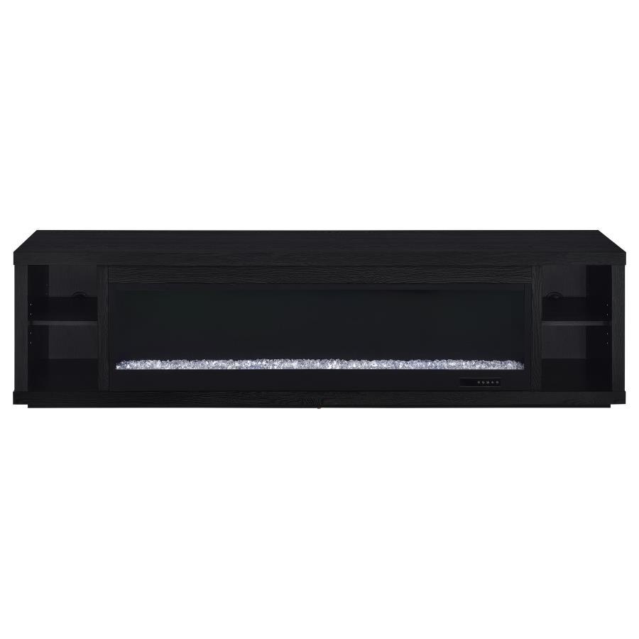 Deiter - 79" TV Stand Fireplace Media Console - Black Coaster Fine Furniture