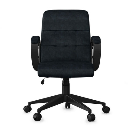 Brewer - Swivel Office Chair - Distressed Blue Simpli-Home