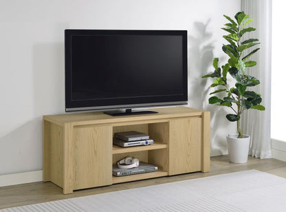 Laurelton - 60" 2-Door TV Stand Media Console - Light Oak Coaster Fine Furniture