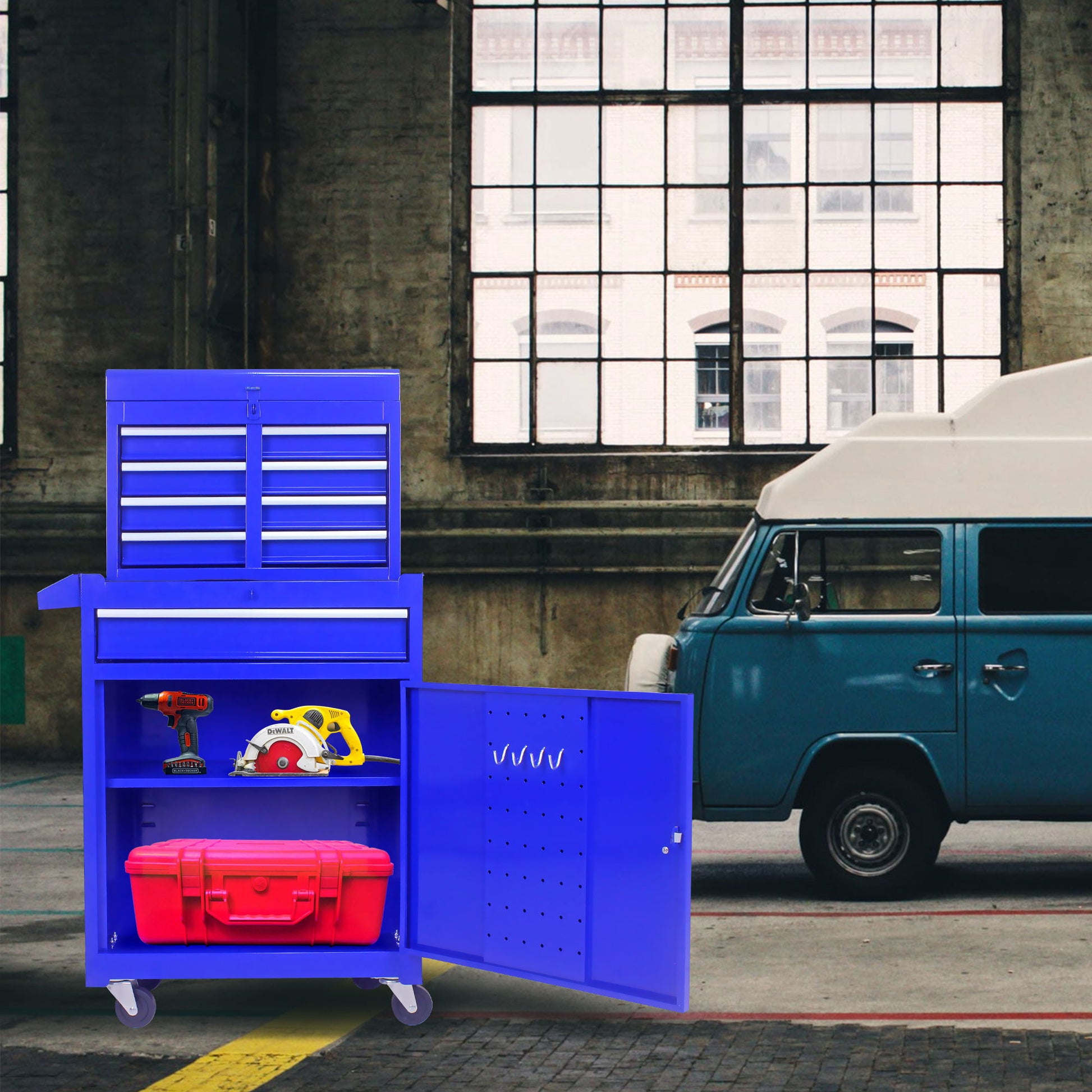 High Capacity Rolling Tool Chest With Wheels And Drawers, Storage Cabinet Daily Nest