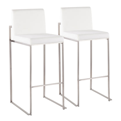 Fuji - Contemporary And Modern Elegance High Back Barstool Lumi Source