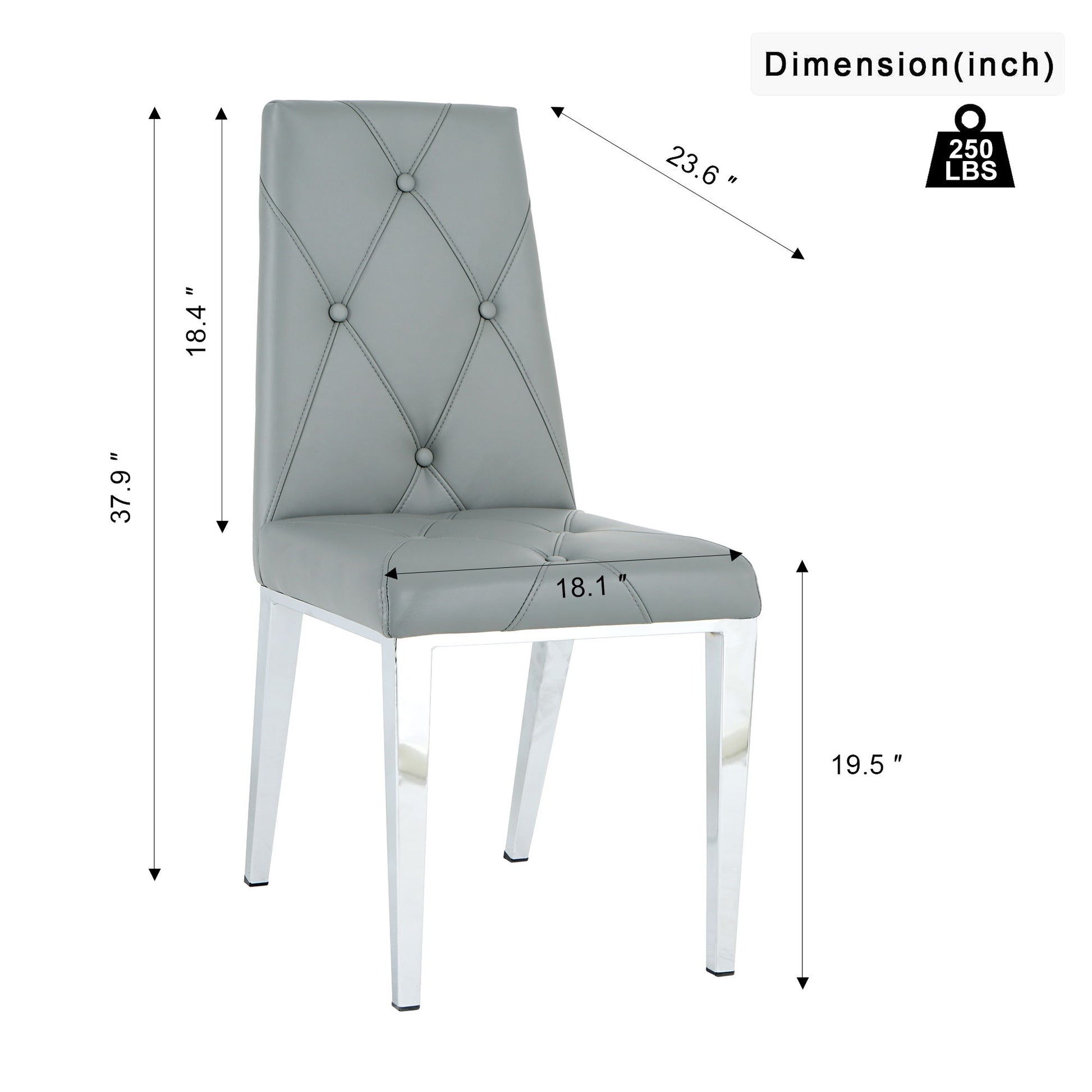 Modern Light Luxury Dining Chair (Set of 2) Home Essentials