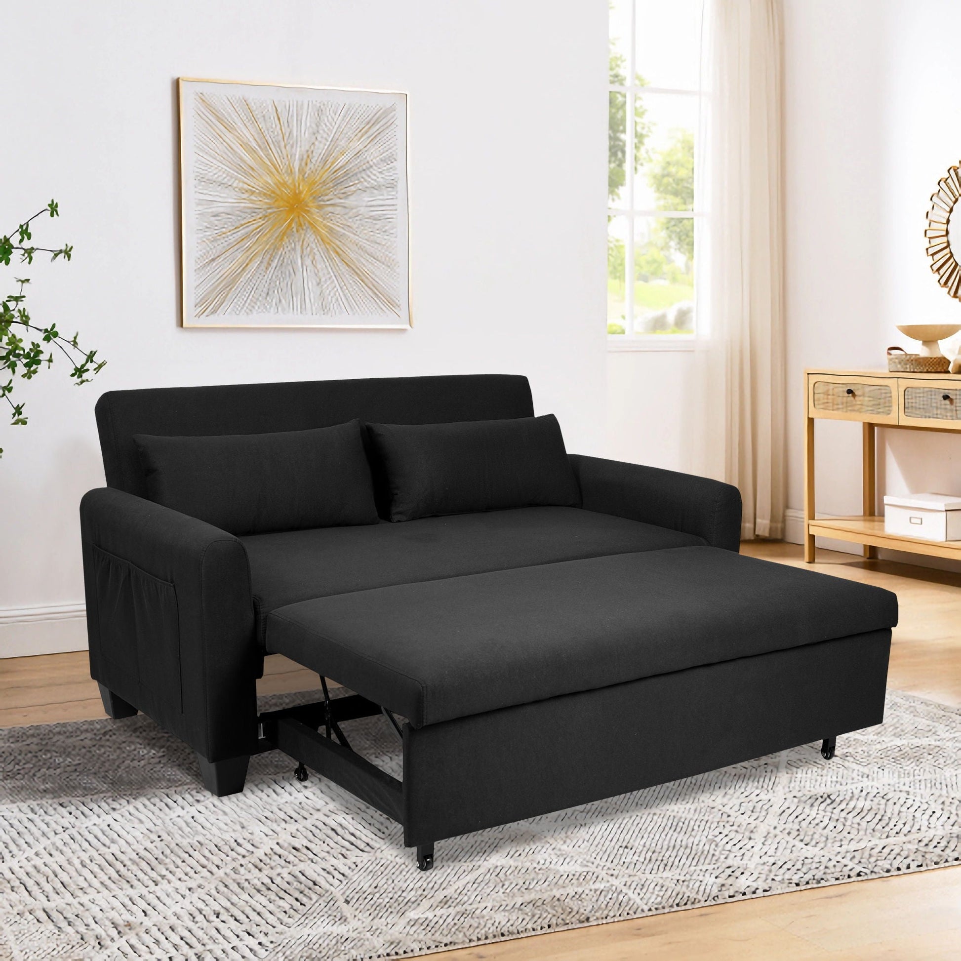 Balus - 2 In 1 Sofa Bed With Storage Bag Home Essentials