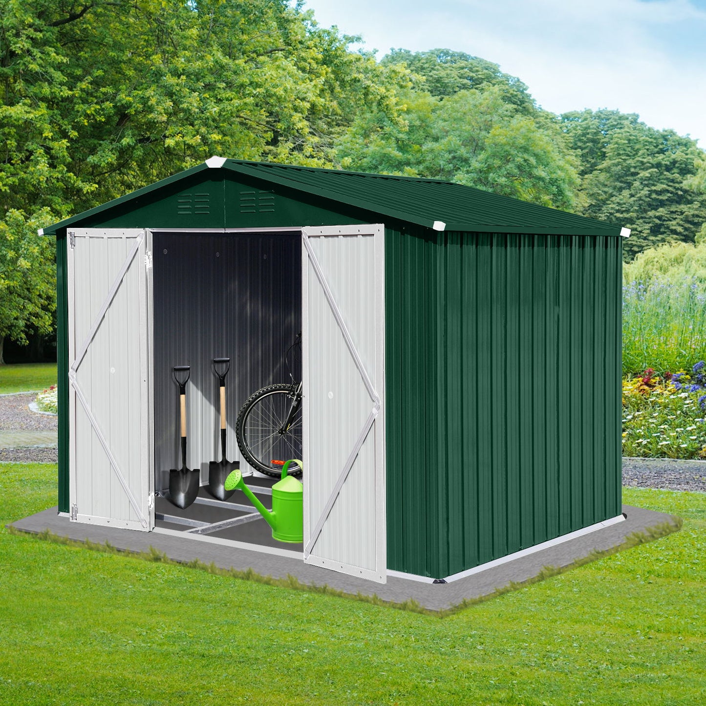 6Ftx8Ft Garden Sheds Outdoor Storage Sheds - Two Tone