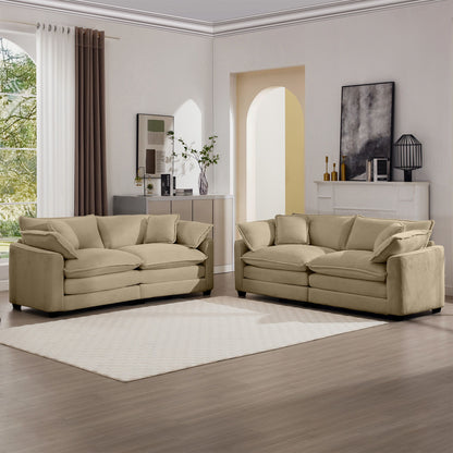 Elegant Oversized Sectional Sofa Set With Deep Seats And Flexible Layout Home Essentials