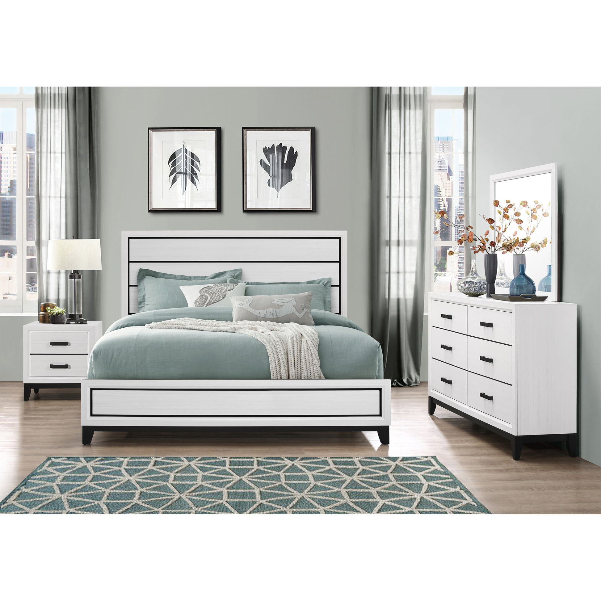 Mirage - 5 Piece Bedroom Set Global Furniture USA