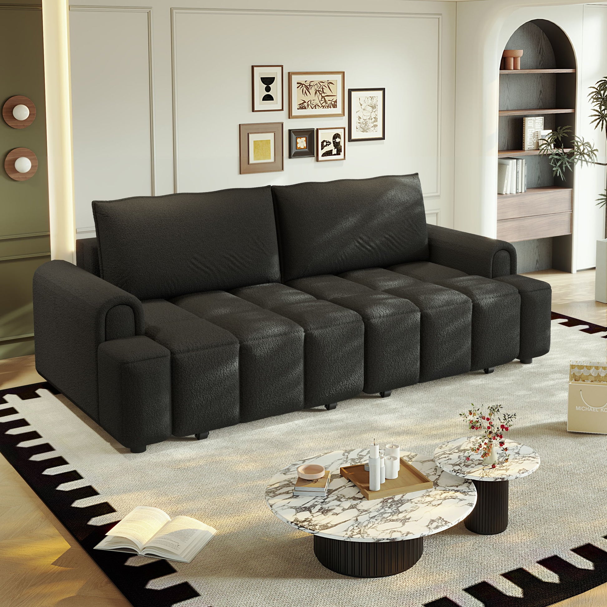 4 Seater Modern Couch With Seats Storage Home Essentials