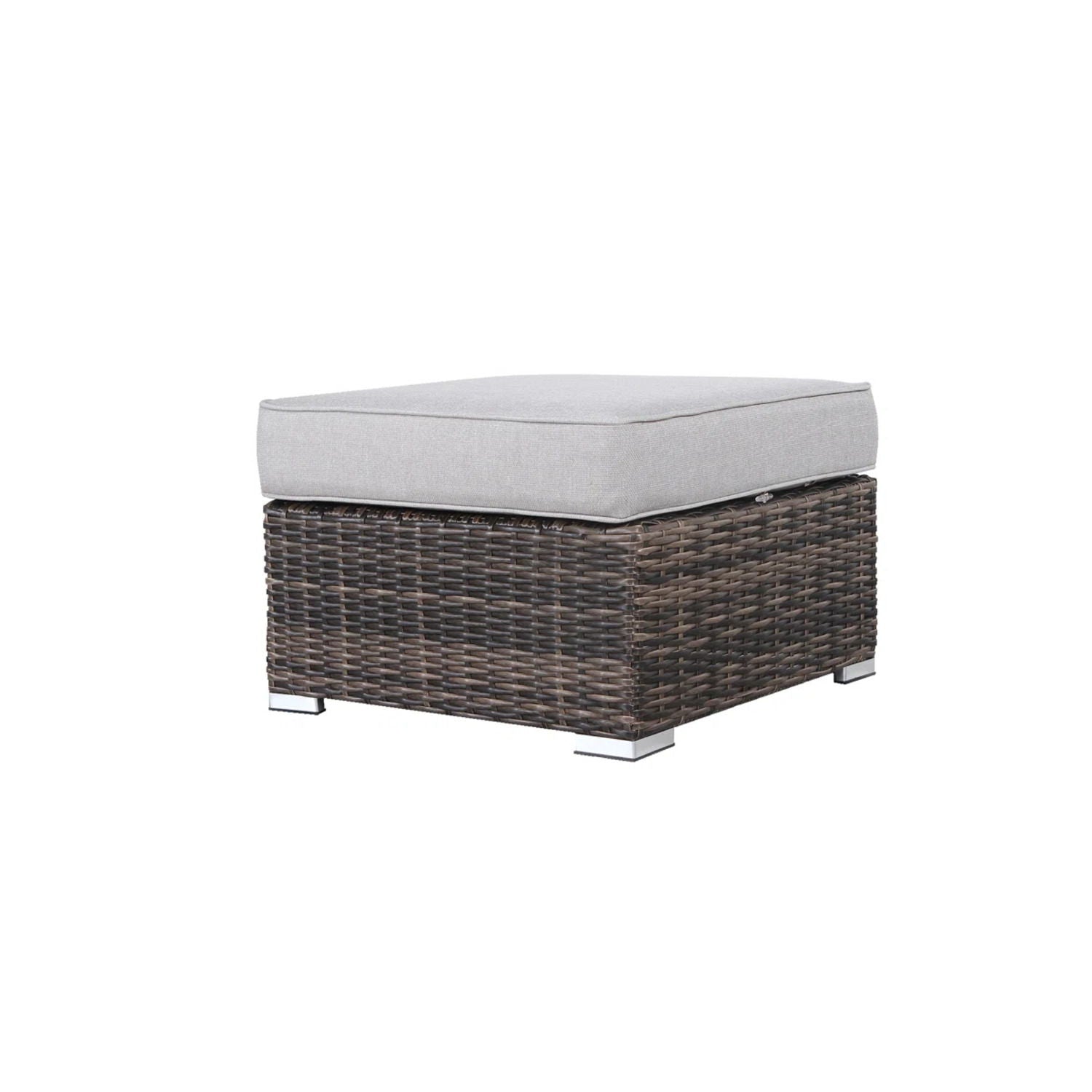 Stylish Outdoor Ottoman With Cushion For Comfort LSI Patio Furniture