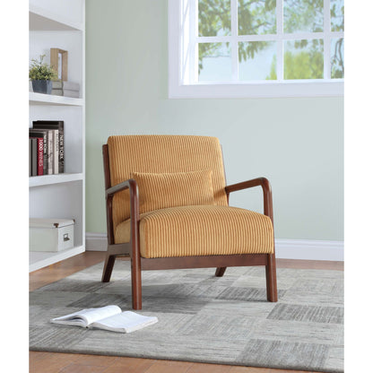 Upholstered Armchair With Back Support Pillow Home Essentials