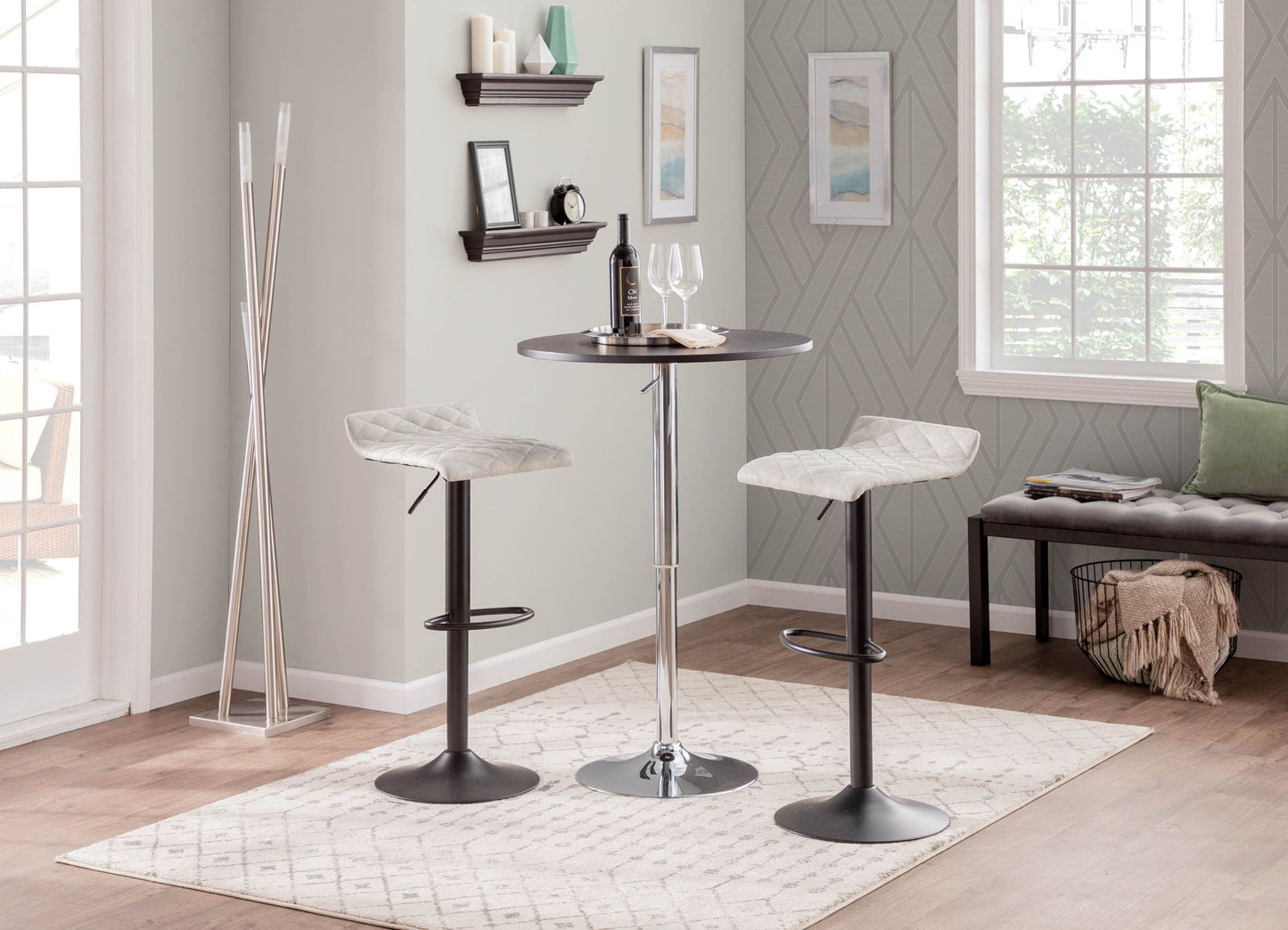 Adjustable Contemporary Bar Table Lumi Source