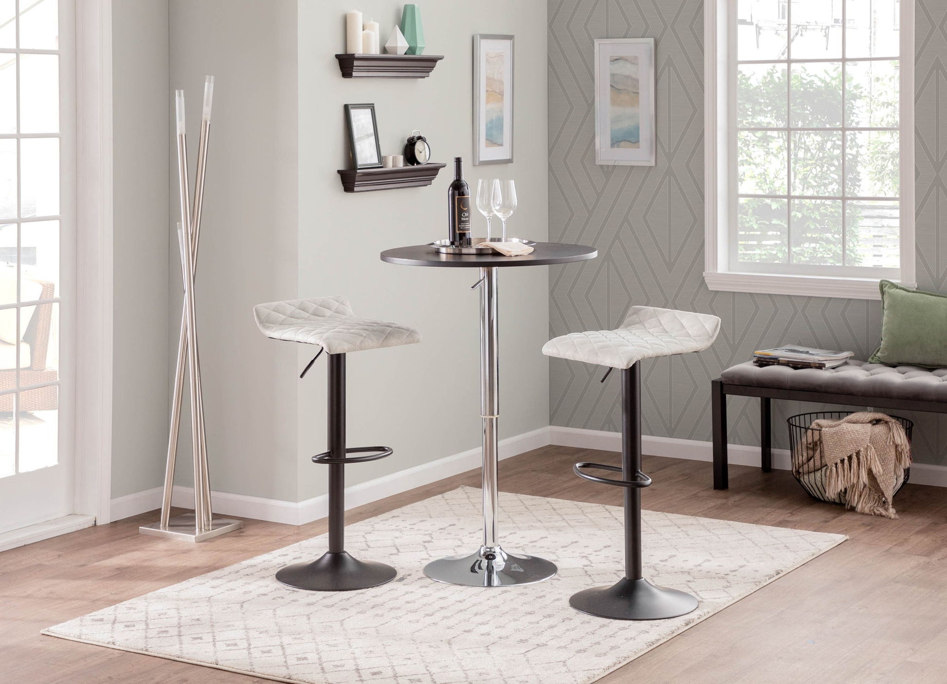 Adjustable Contemporary Bar Table Lumi Source