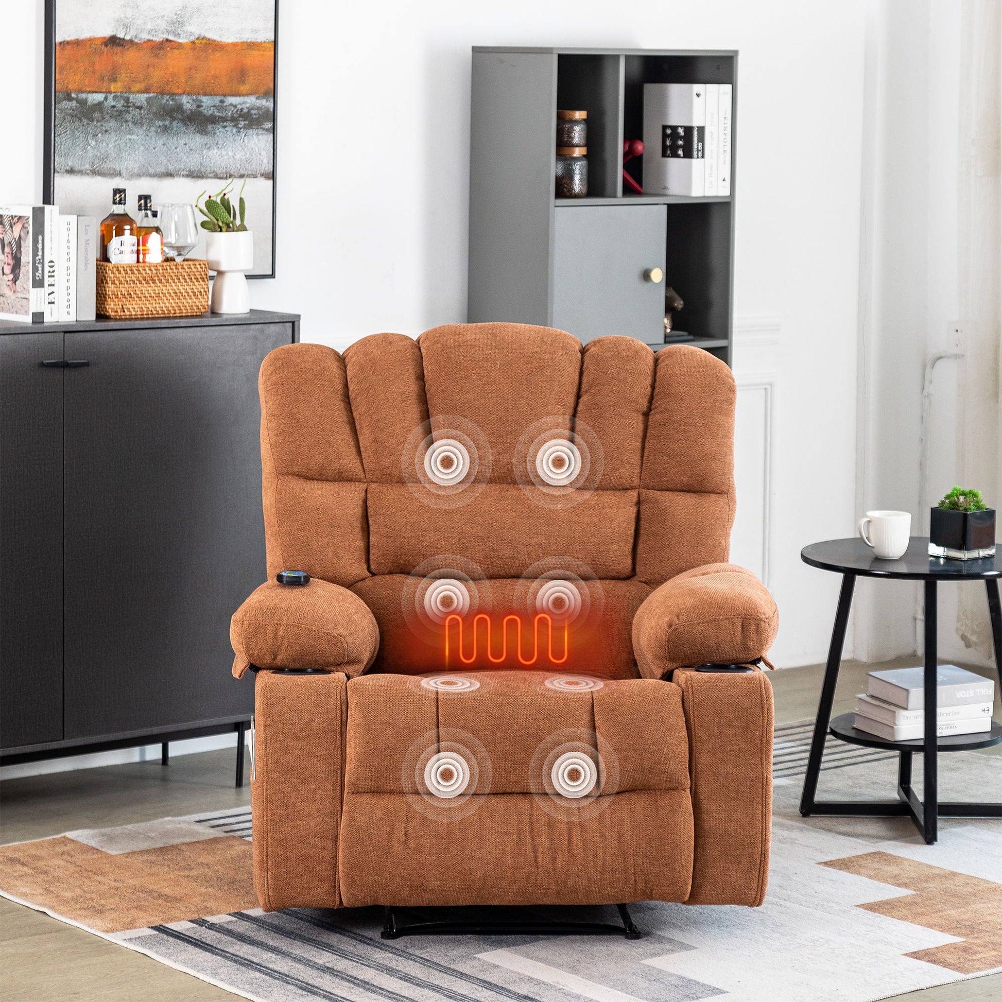 Massage Recliner Chair Sofa With Heating Vibration Home Essentials