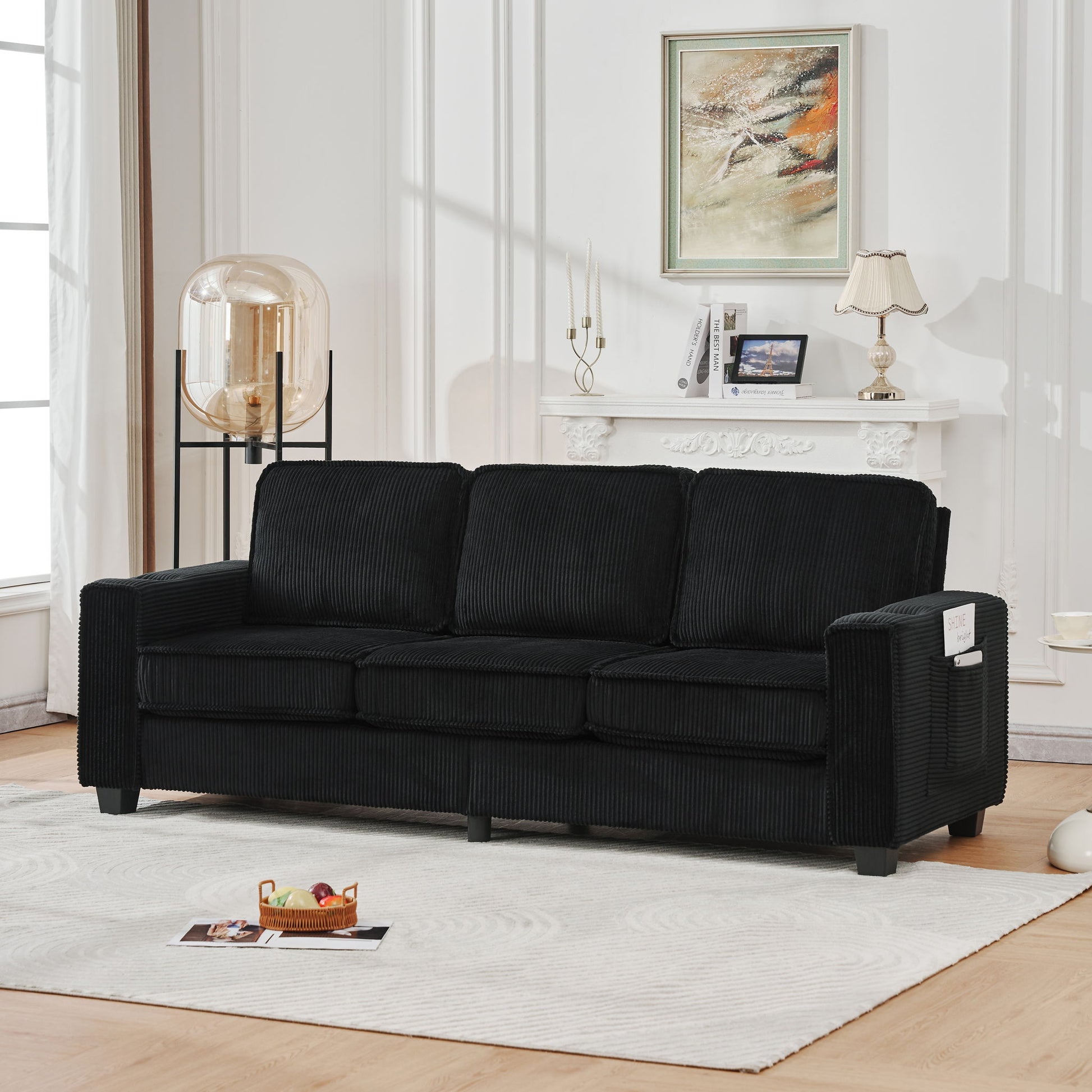 3 Seater Compact Sofa For Living Room Home Essentials