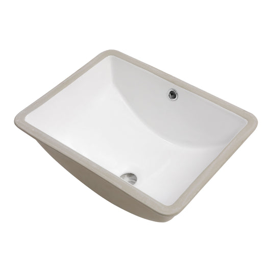 Modern Ceramic Undermount Bathroom Sink With Overflow, High Quality Daily Nest