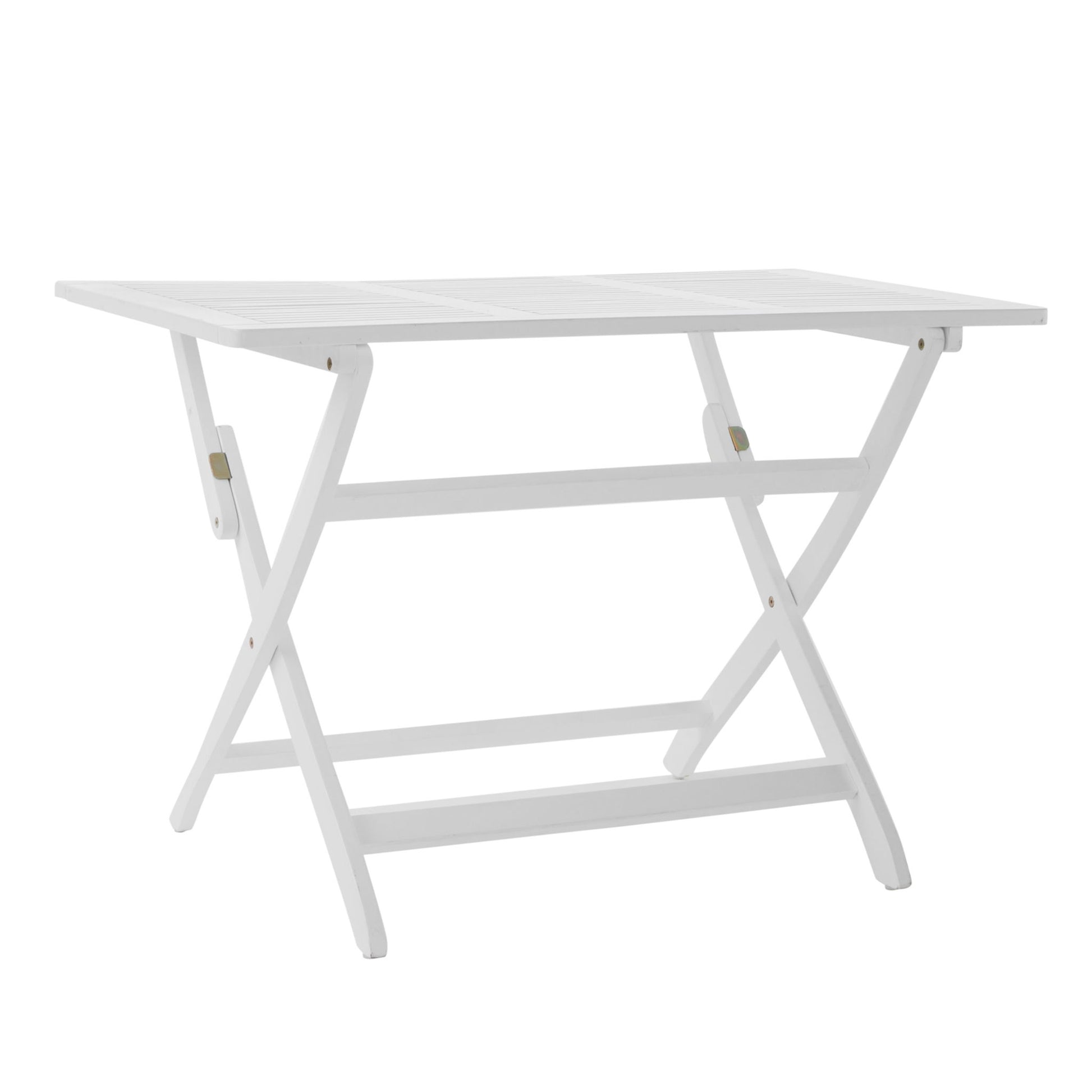 Blissique - Outdoor Foldable Wood Dining Table With Slat Design Noble House