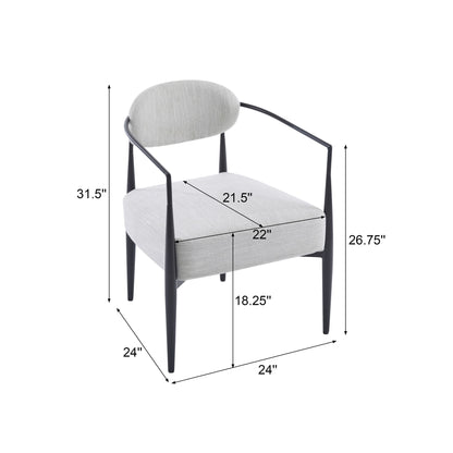 Modern Upholstered Accent Armchair With Pocket Spring Seat Noble House