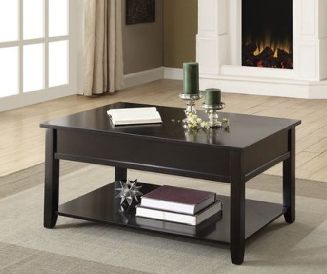 Malachi - Coffee Table With Lift Top - Black