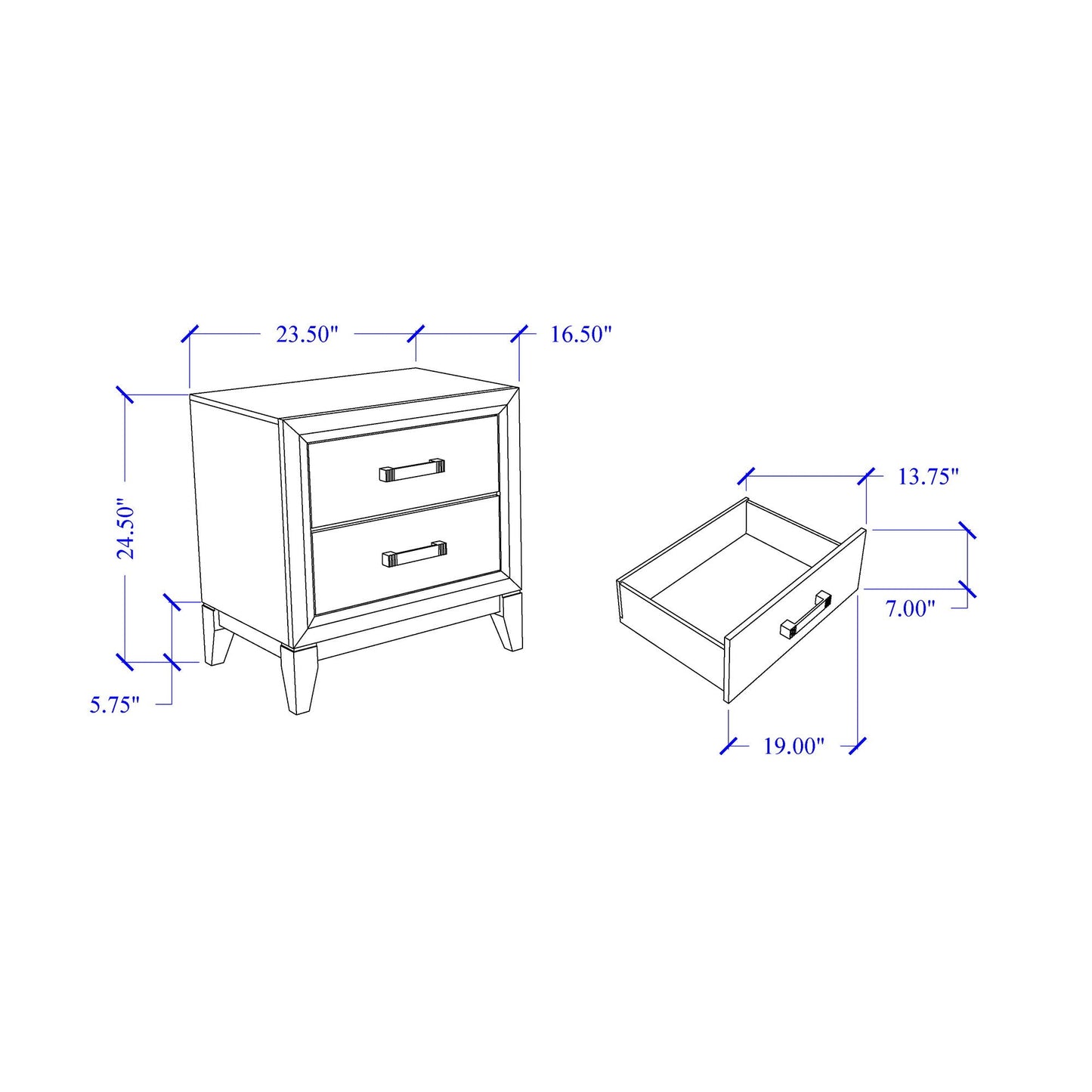 Mirage - Nightstand Global Furniture USA