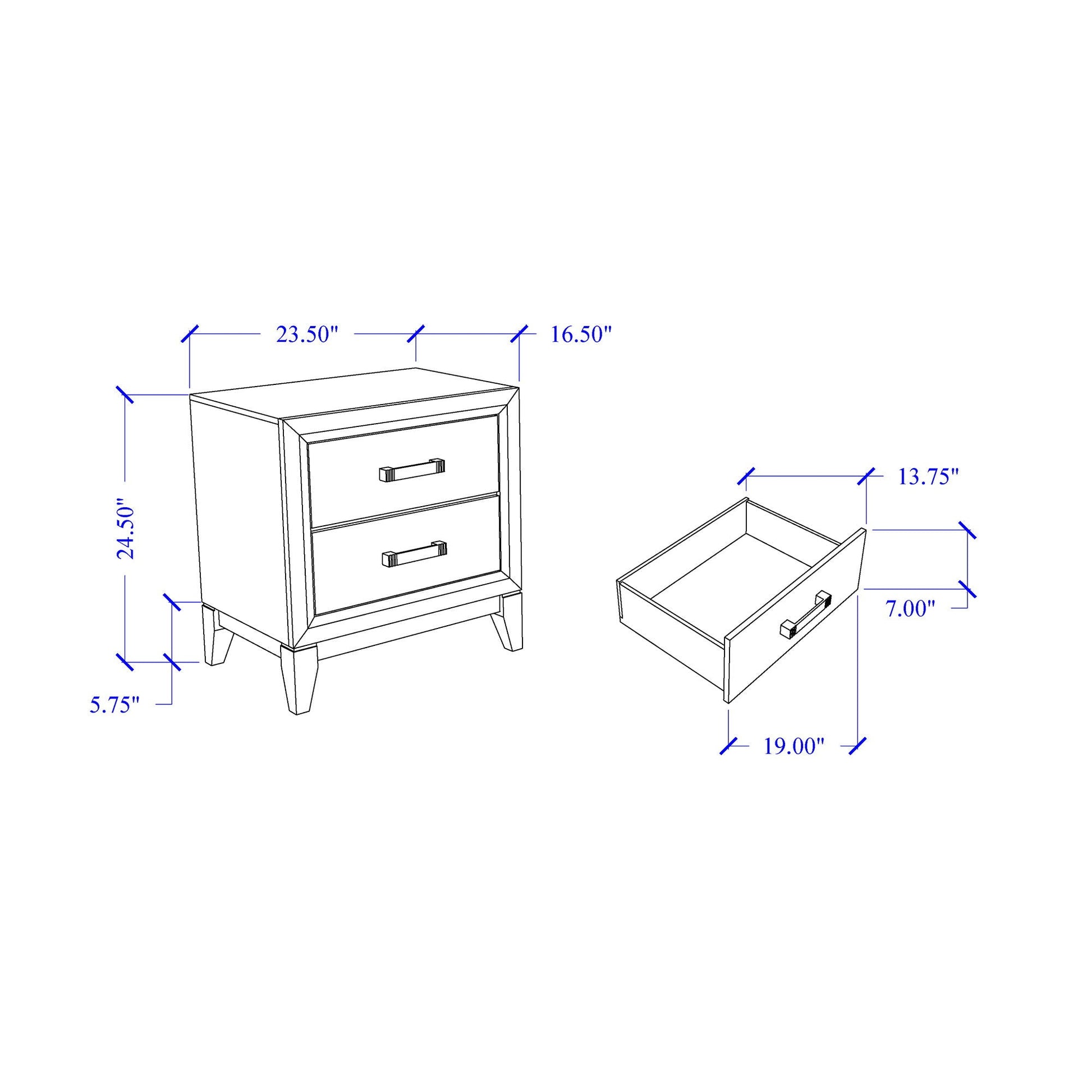 Mirage - Nightstand Global Furniture USA