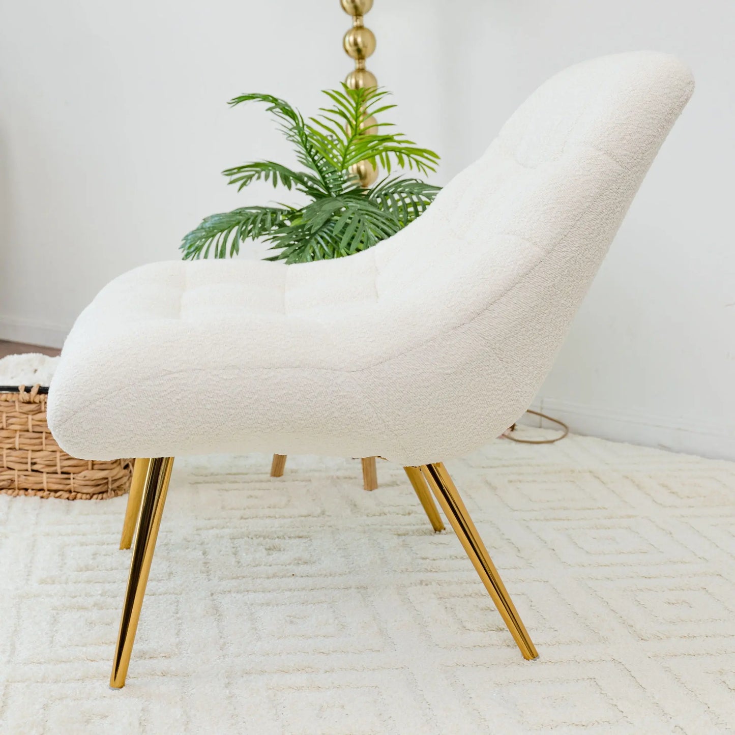 Aubrey - French Boucle Lounge Chair Ashcroft Furniture
