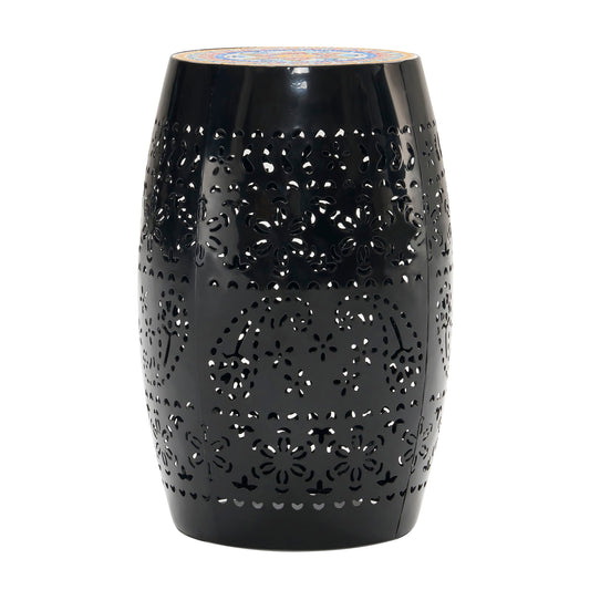 Ruby - Boho Mosaic Side Table With Ceramic Tile Top Noble House