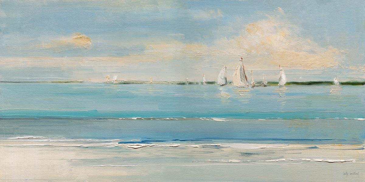 Windy Regatta By Sally Swatland (Small) - Blue Classy Art