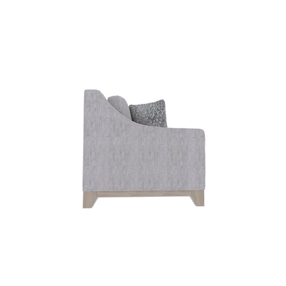 Loveseat With Casual Accent - Gray Emerald Home