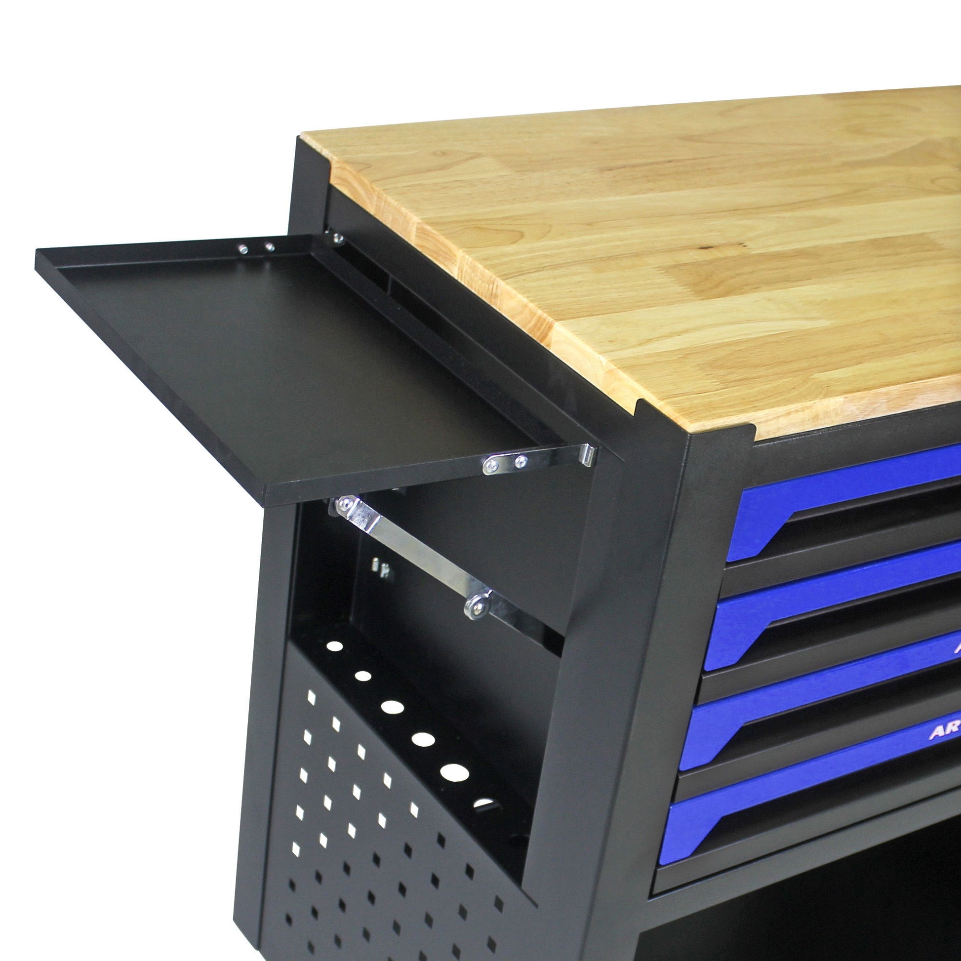 4 Drawers Multifunctional Tool Cart With Wheels And Wooden Top Daily Nest
