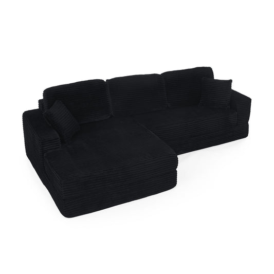 Modern Minimalist L Shape Modular Sectional Sofa, Couch Home Essentials