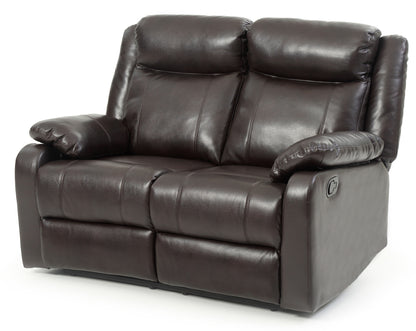 Ward - Double Reclining Love Seat - Dark Brown