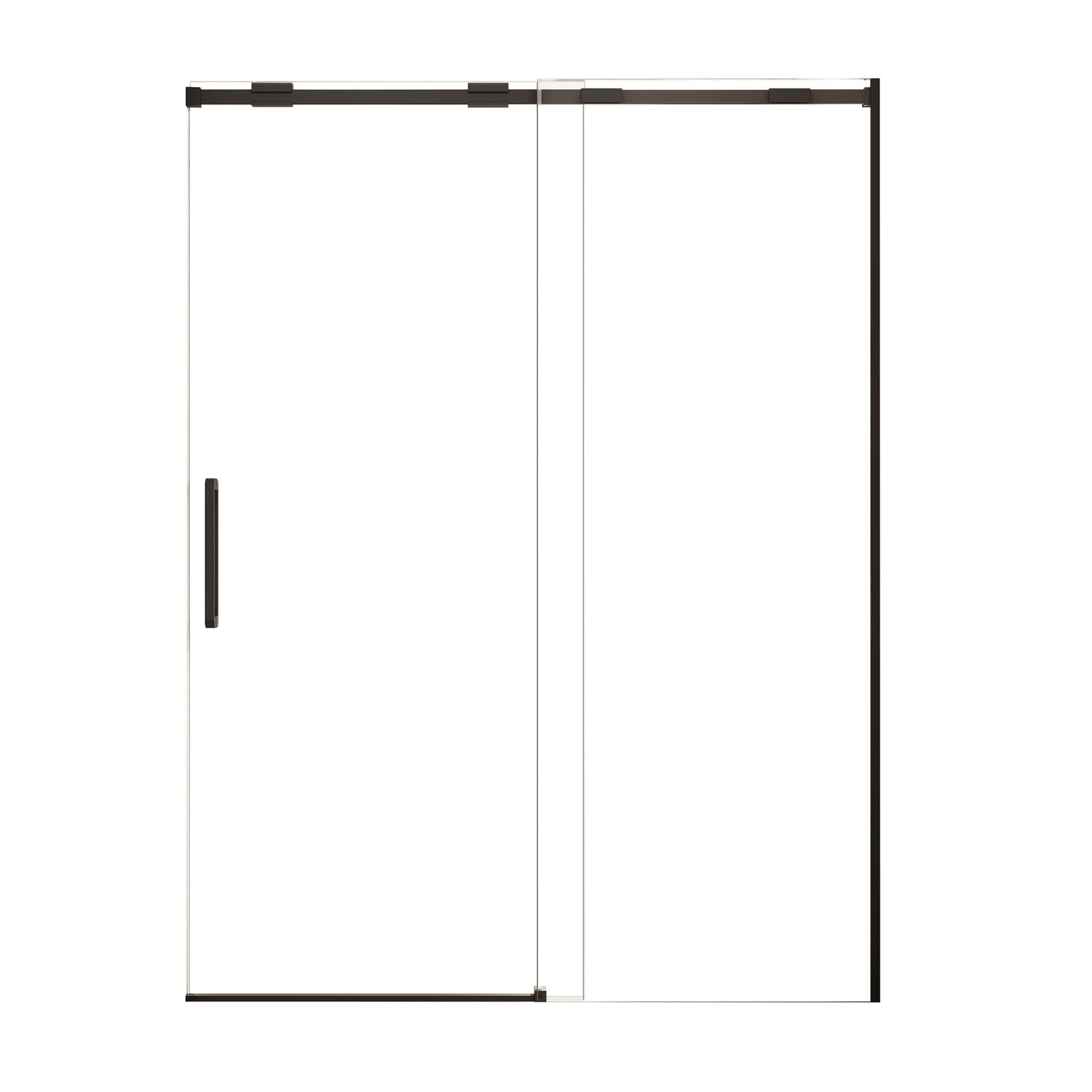 Semi-Frame Single Sliding Shower Door With Clear Tempered Glass Daily Nest